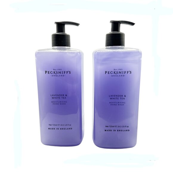 NEW 2x Pecksniffs Lavender & White Tea Moisturising Hand Wash 25.3 fl oz - Picture 1 of 4